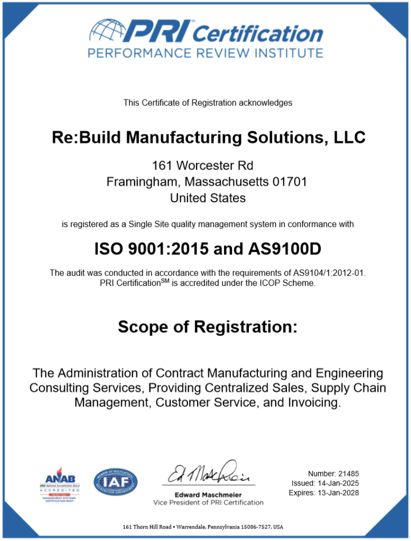 RBS AS9100 Certification